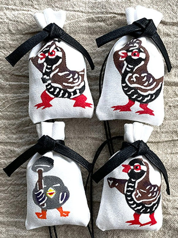 4 types set + free gift 【Speciality】Ryuku-Bingata Karate charm