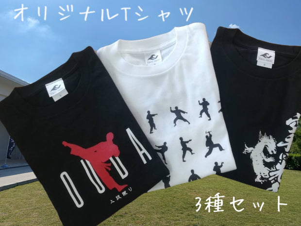 ★SENDING OVERSEAS★OKINAWA KARATE KAIKAN 3 TYPES T-SHIRT SET + FREE GIFT